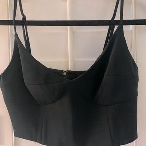 NWT BCBG MAXAZRIA black crop top, size 2